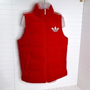 adidas Originals Red Puffer Vest